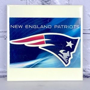 New England Patriots Home Made Ceramic Football Coasters